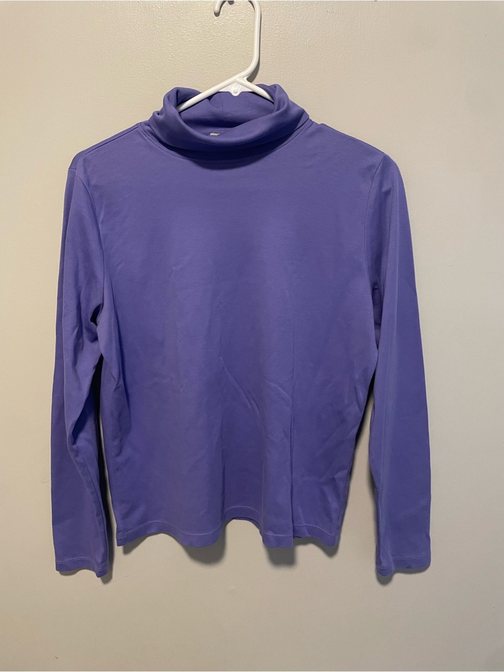 L.L.Bean Periwinkle Supima Cotton‎ Turtleneck Top Medium